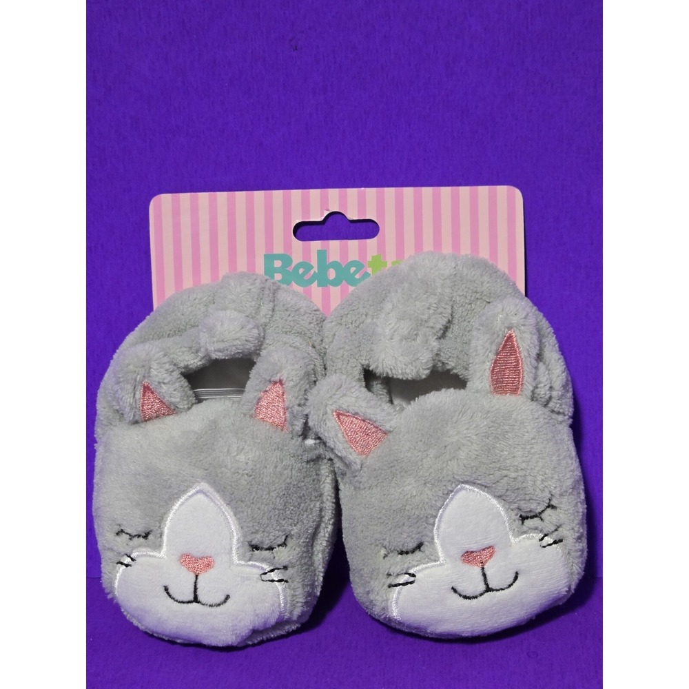 NEW Bebeta Baby‎ Slippers Booties Infant 0-6 Months Bunny Rabbit Fleece SOFT